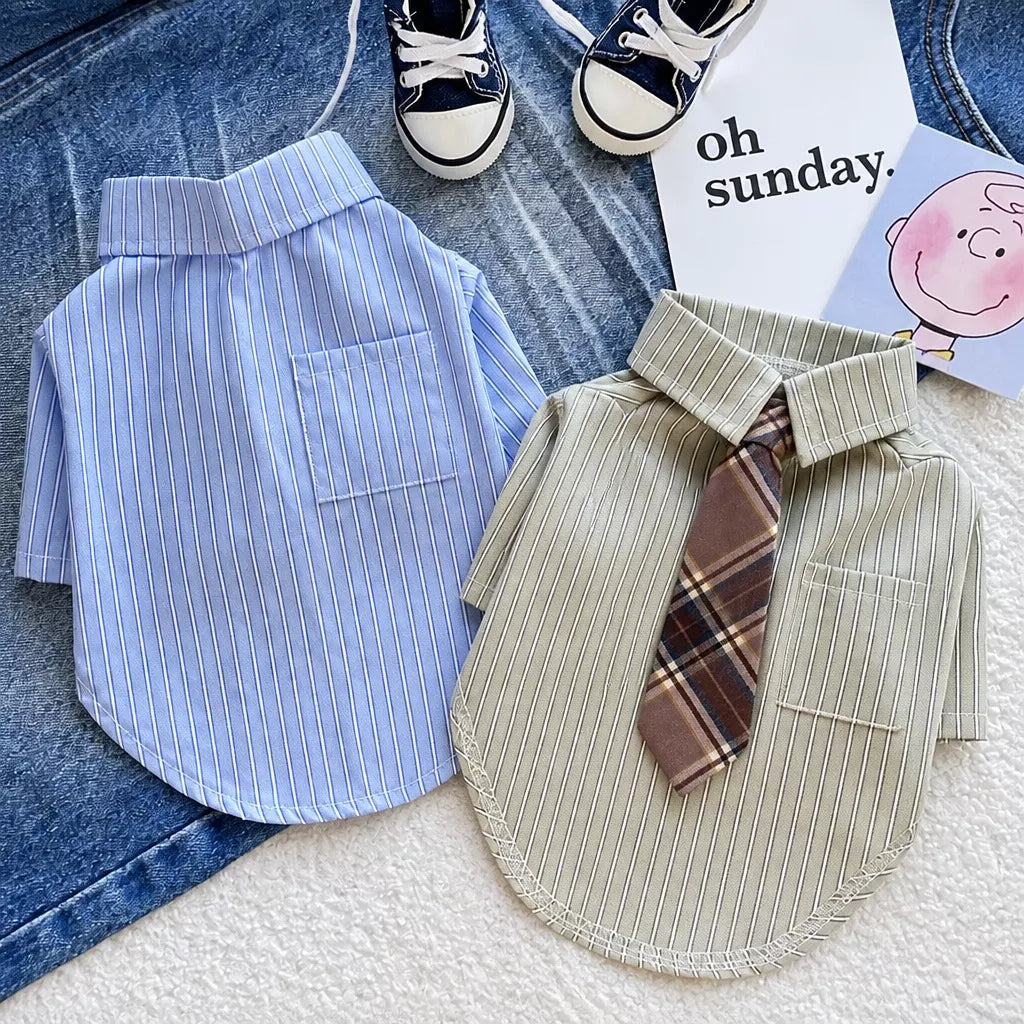 Lightweight Cotton-Linen Shirt for Cats and Dogs