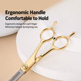 Dog Grooming Shears Set with Thinning, Curved & Straight Shears