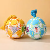 Unicorn Plush Squeaky Ball Toy for Small Dogs, 3.9-Inch