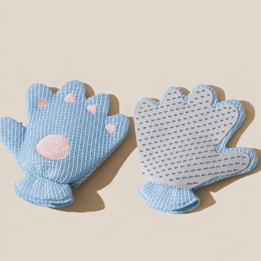 Double-Sided Pet Grooming Glove for Cats and Dogs