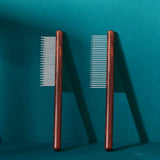 Wooden Cat Grooming Comb for Detangling and Loose Hair