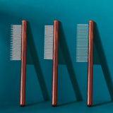 Wooden Cat Grooming Comb for Detangling and Loose Hair