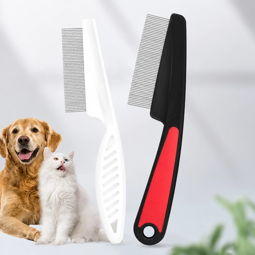 Fine-Tooth Flea Comb for Cats and Dogs
