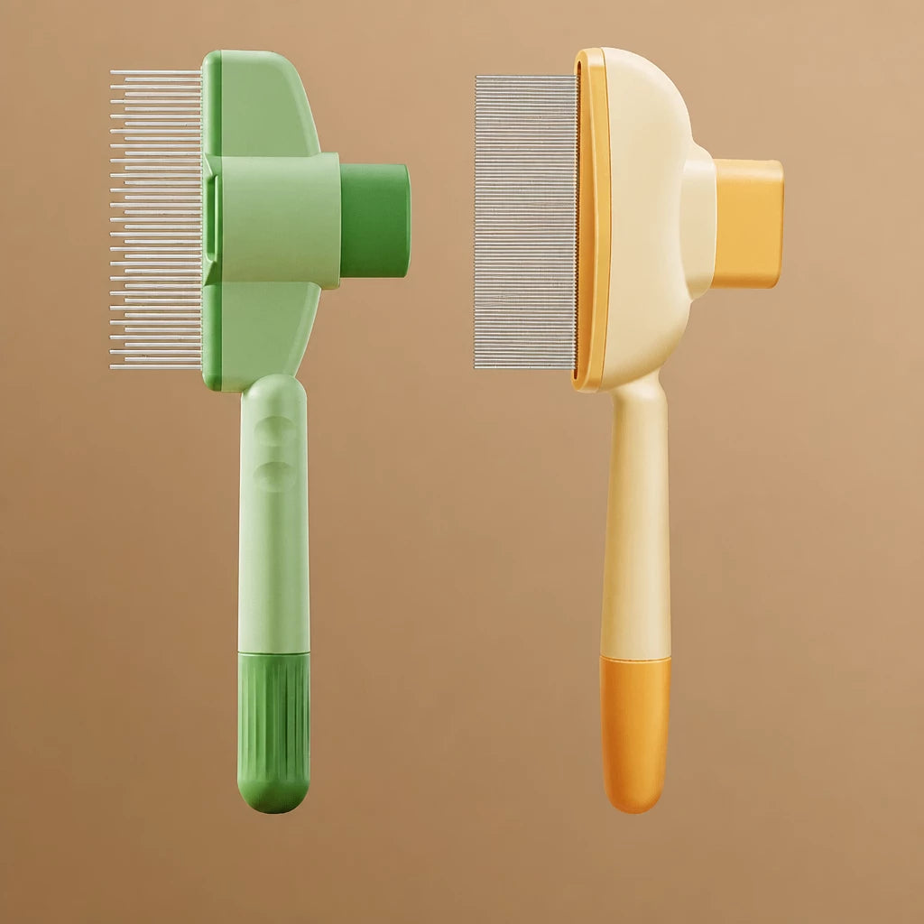 Self-Cleaning Detangling Brush for Cats and Dogs
