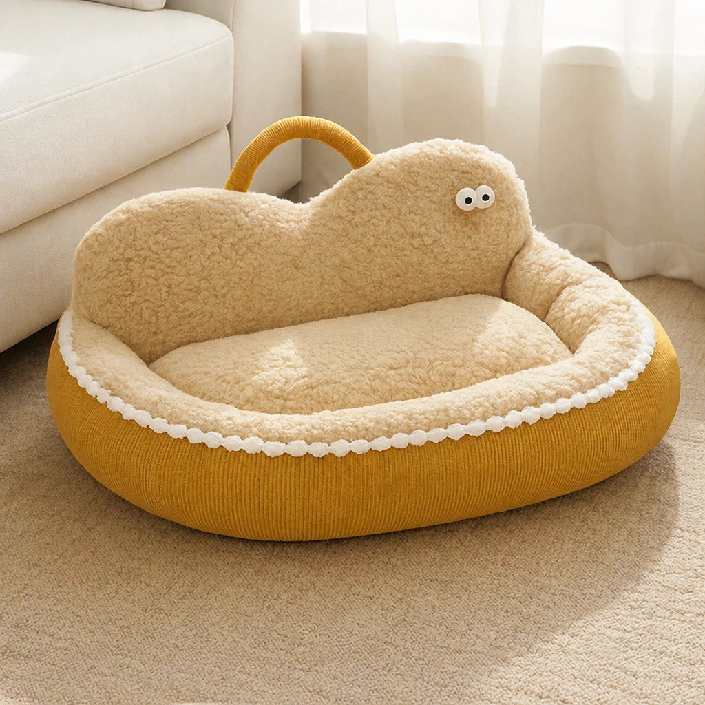 Semi-Enclosed Cat & Dog Bed with Removable, Washable Design