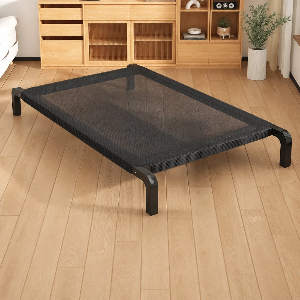 Raised Mesh Dog Cot with Iron Frame for Small to Large Dogs