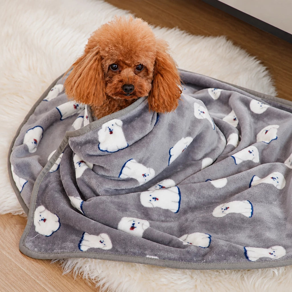 Fleece Pet Blanket for Dogs and Cats