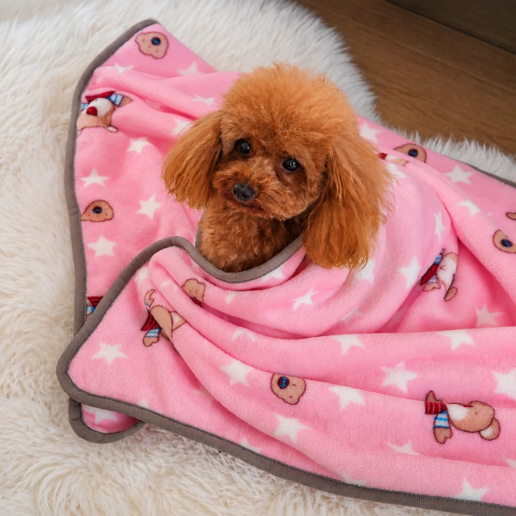 Fleece Pet Blanket for Dogs and Cats