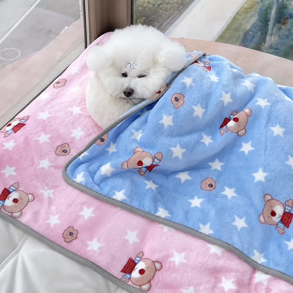 Fleece Pet Blanket for Dogs and Cats
