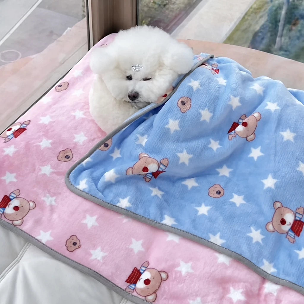 Fleece Pet Blanket for Dogs and Cats