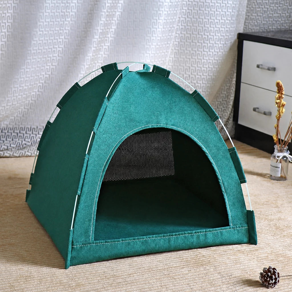 Foldable Pet Tent House with Washable Cover