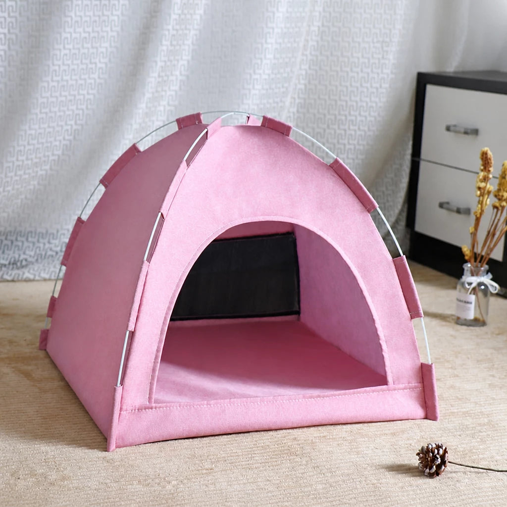 Foldable Pet Tent House with Washable Cover