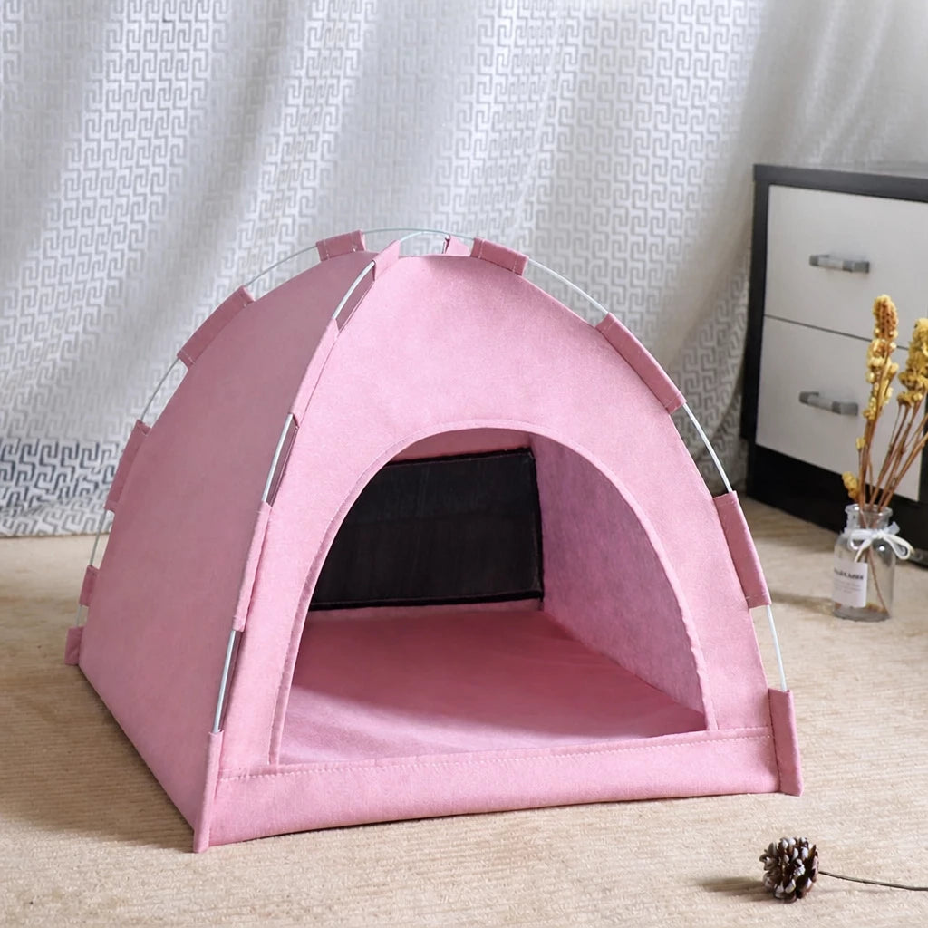 Foldable Pet Tent House with Washable Cover