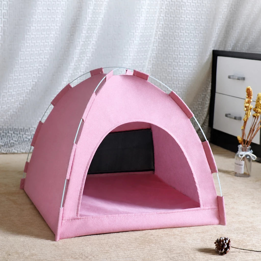 Foldable Pet Tent House with Washable Cover
