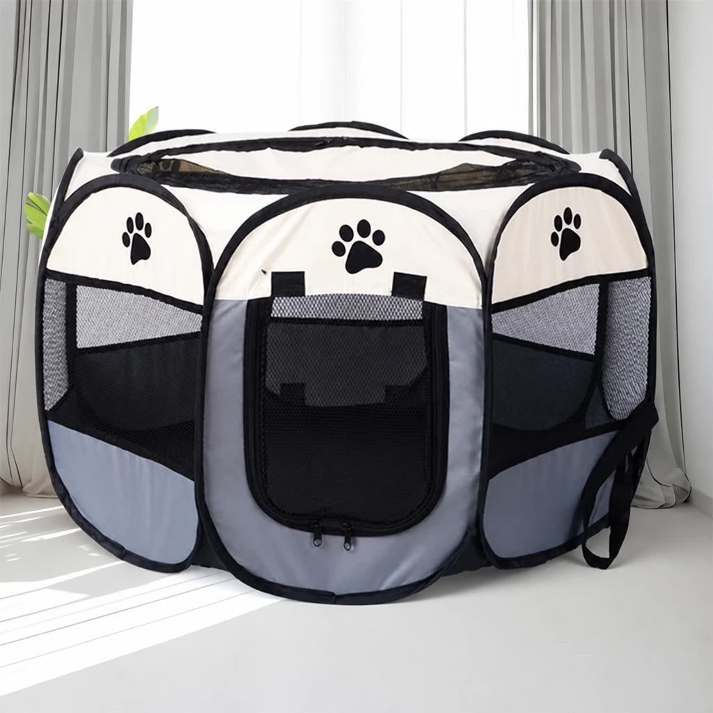 Foldable Octagonal Pet Tent for Cats & Dogs