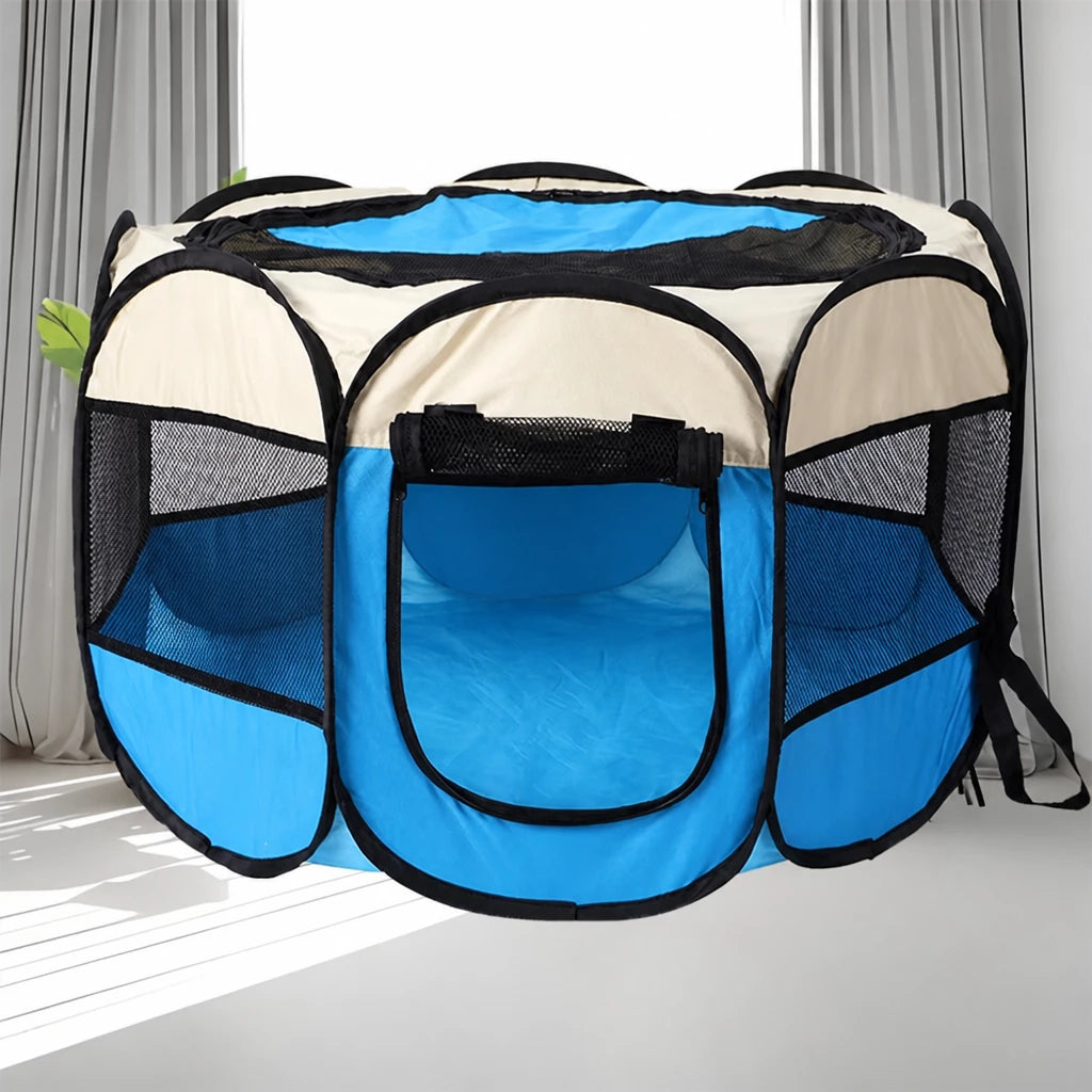Foldable Octagonal Pet Tent for Cats & Dogs