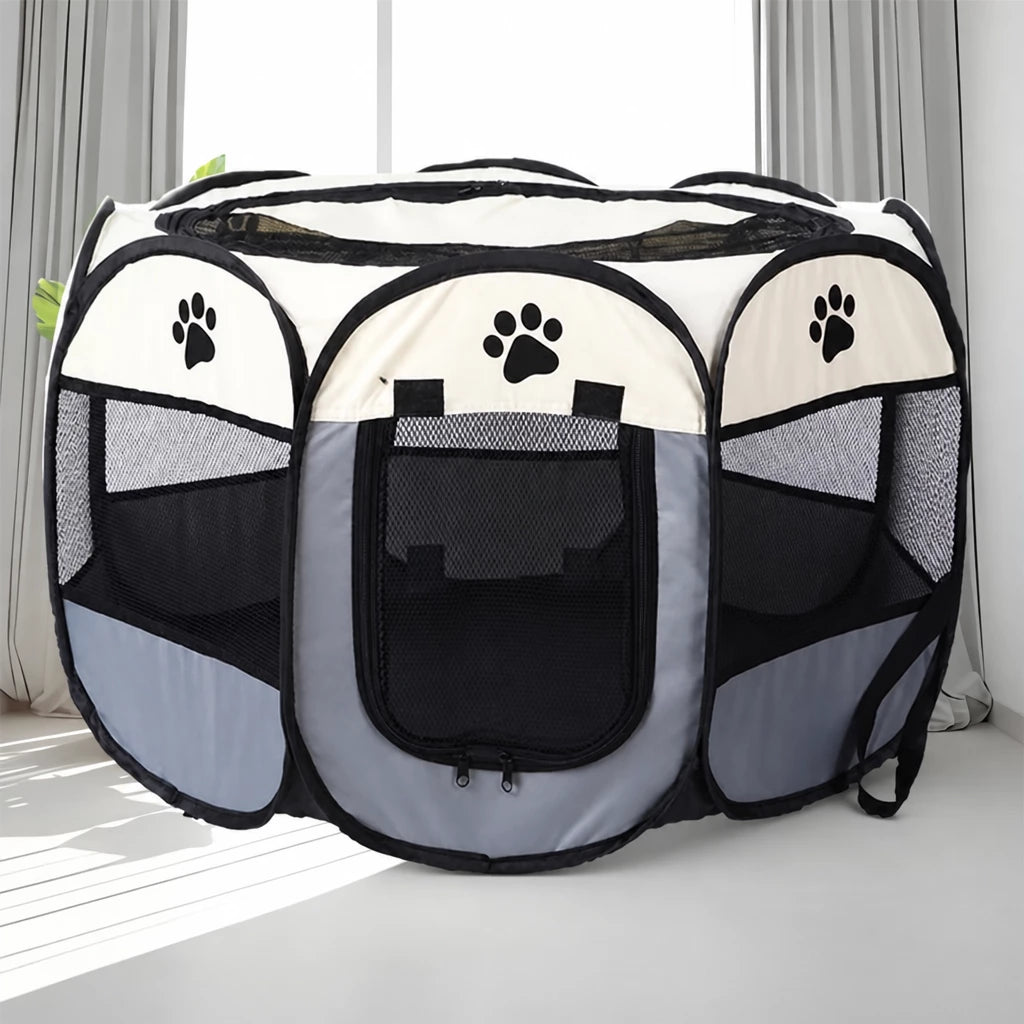 Foldable Octagonal Pet Tent for Cats & Dogs