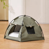Semi-Enclosed Pet Tent Bed with Window for Small Dogs and Cats