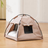 Semi-Enclosed Pet Tent Bed with Window for Small Dogs and Cats