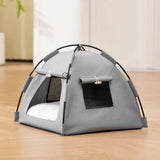 Semi-Enclosed Pet Tent Bed with Window for Small Dogs and Cats