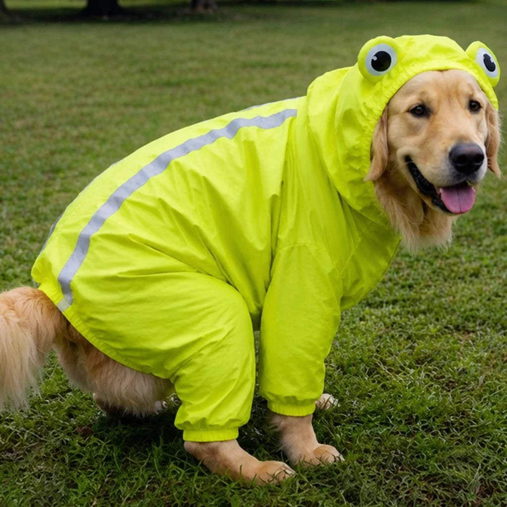 Waterproof Dog Raincoat for Golden Retrievers and Labradors