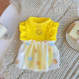 Lightweight Heart Detail Bubble Dress for Dogs and Cats
