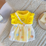 Lightweight Heart Detail Bubble Dress for Dogs and Cats