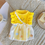 Lightweight Heart Detail Bubble Dress for Dogs and Cats