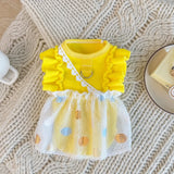 Lightweight Heart Detail Bubble Dress for Dogs and Cats