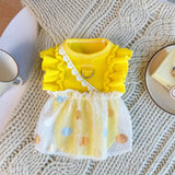 Lightweight Heart Detail Bubble Dress for Dogs and Cats