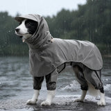 Four-Leg Rain Jacket for Medium to Large Dogs