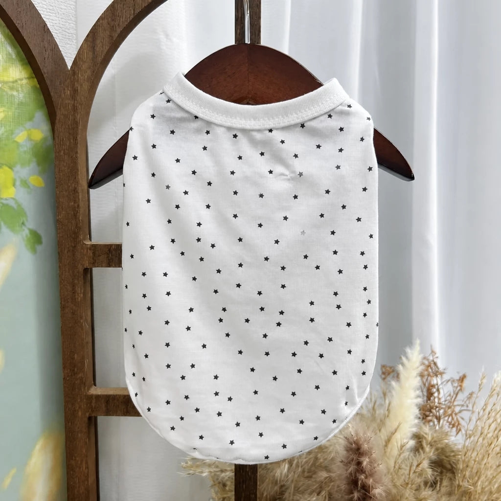 Lightweight Star Print Pet Vest for Small Dogs and Cats