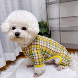 Striped Mesh Four-Leg Summer Shirt for Dogs