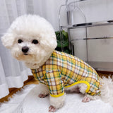 Striped Mesh Four-Leg Summer Shirt for Dogs