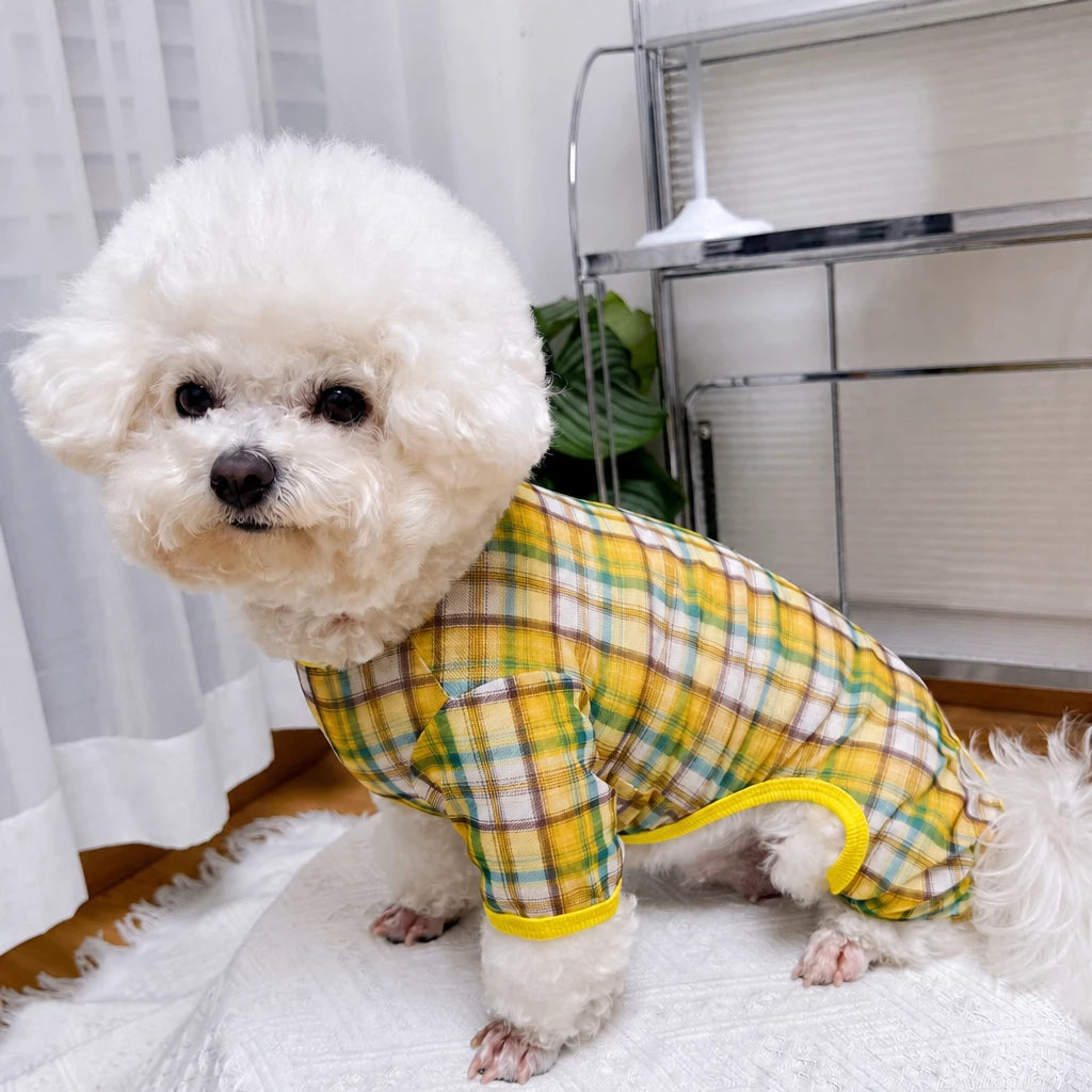 Striped Mesh Four-Leg Summer Shirt for Dogs