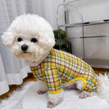 Striped Mesh Four-Leg Summer Shirt for Dogs