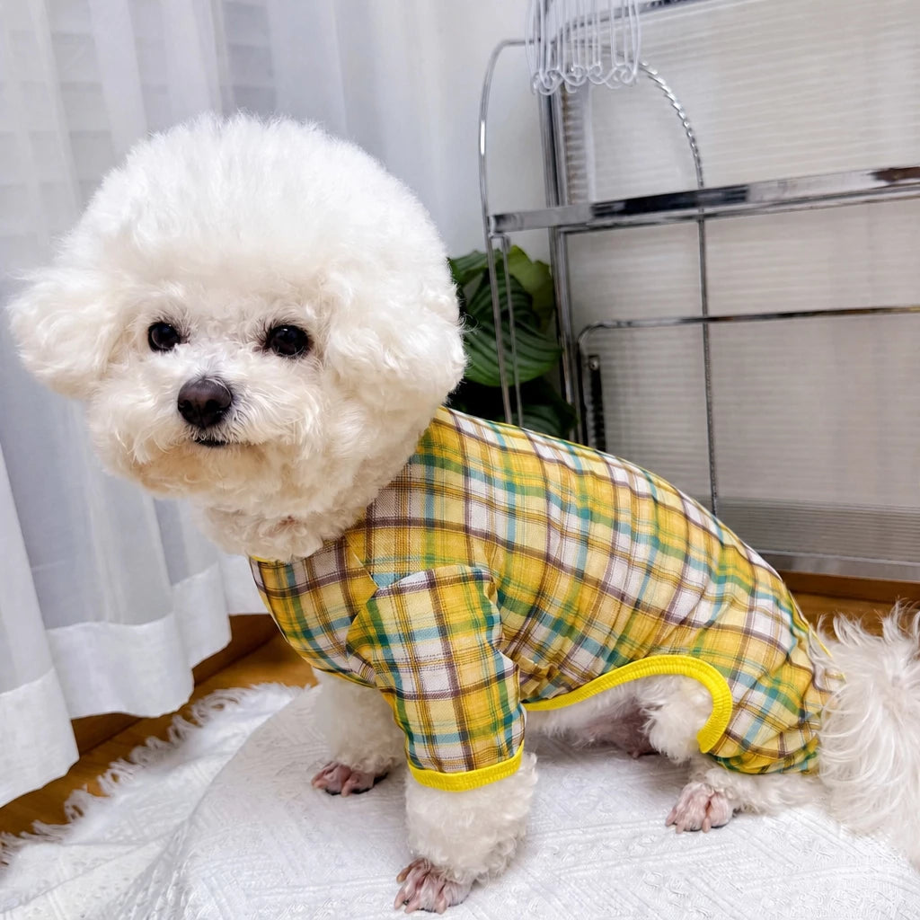 Striped Mesh Four-Leg Summer Shirt for Dogs
