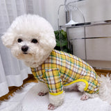 Striped Mesh Four-Leg Summer Shirt for Dogs