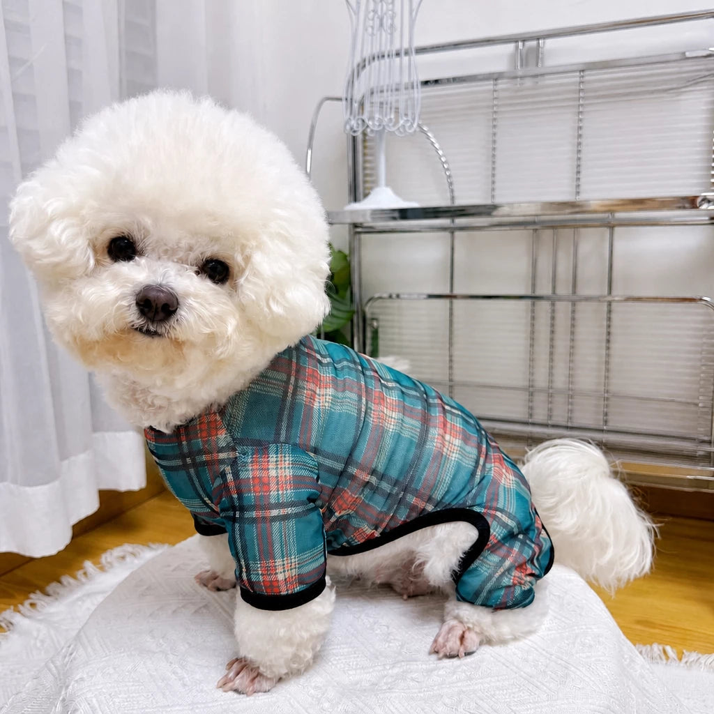 Striped Mesh Four-Leg Summer Shirt for Dogs