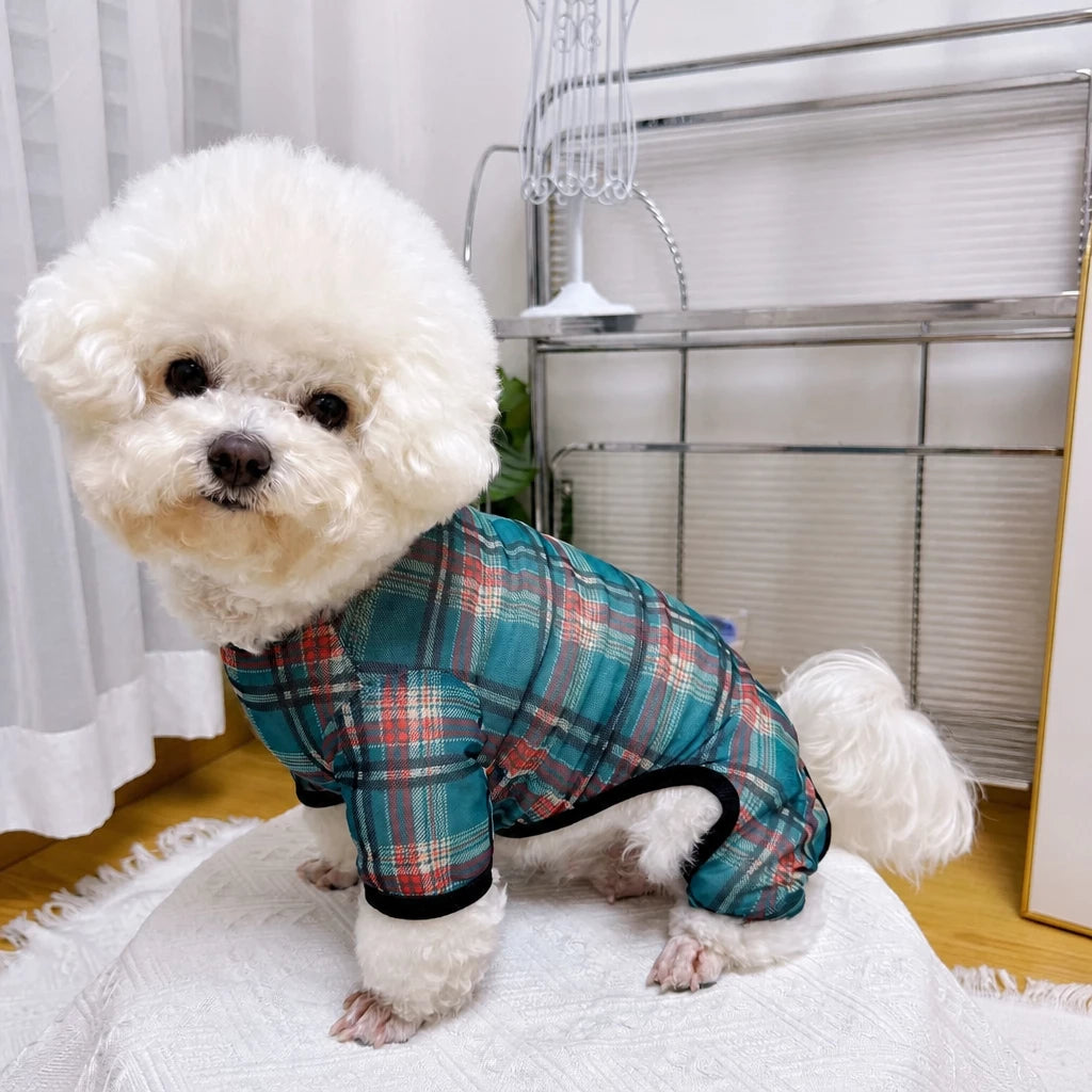 Striped Mesh Four-Leg Summer Shirt for Dogs