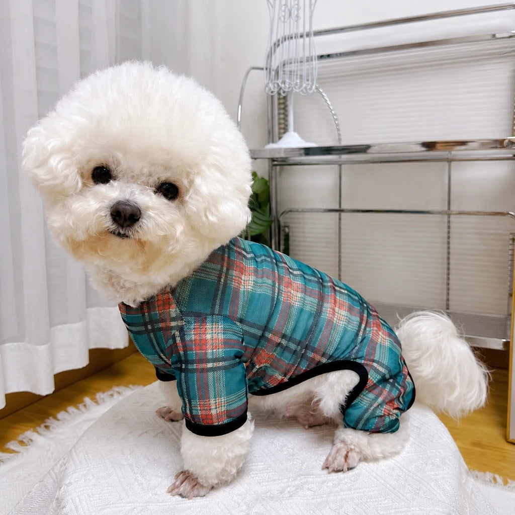 Striped Mesh Four-Leg Summer Shirt for Dogs