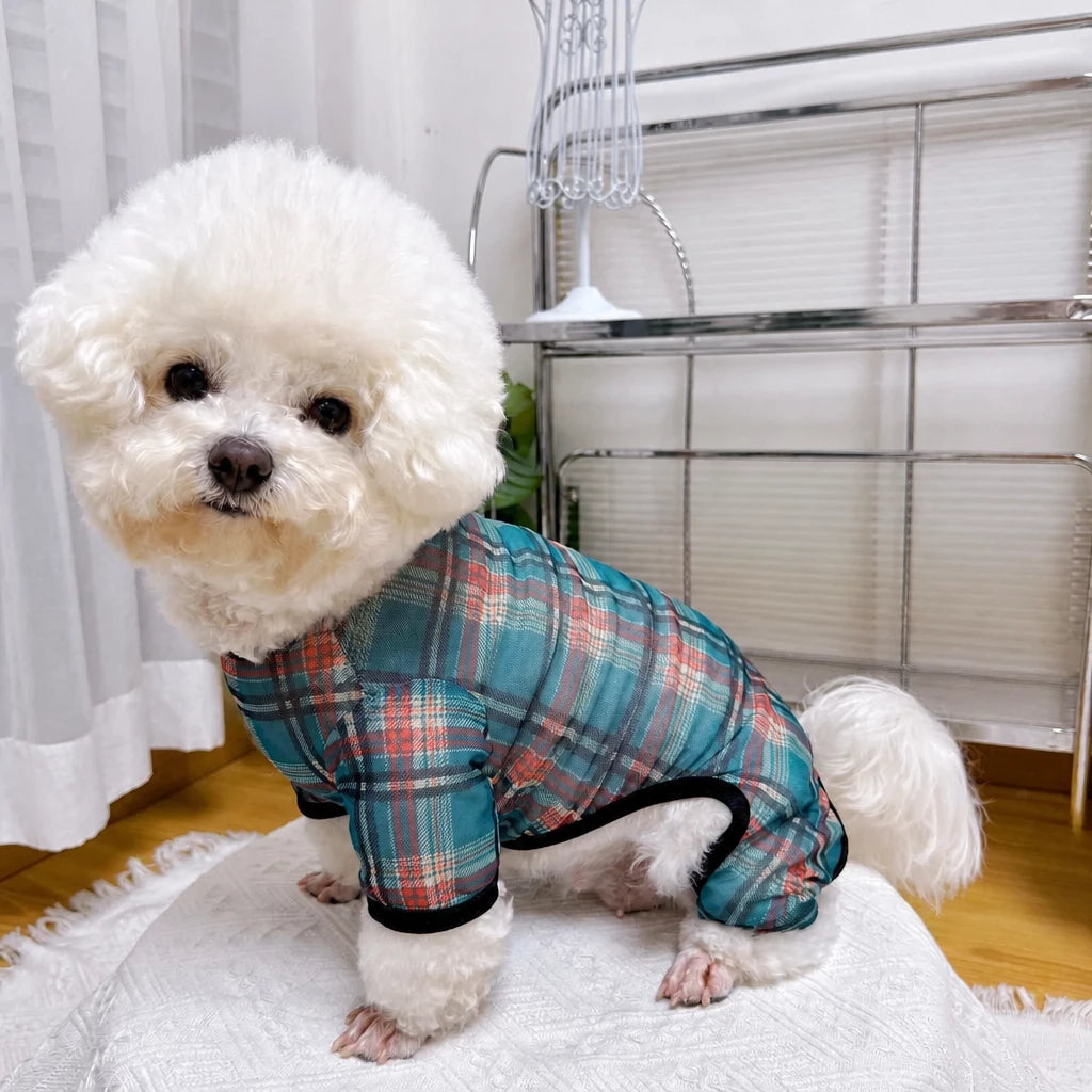 Striped Mesh Four-Leg Summer Shirt for Dogs