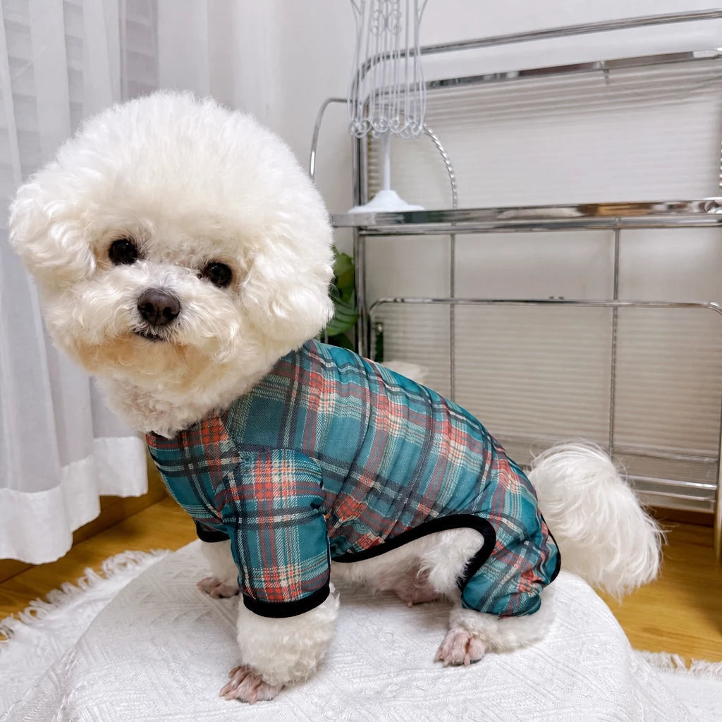 Striped Mesh Four-Leg Summer Shirt for Dogs