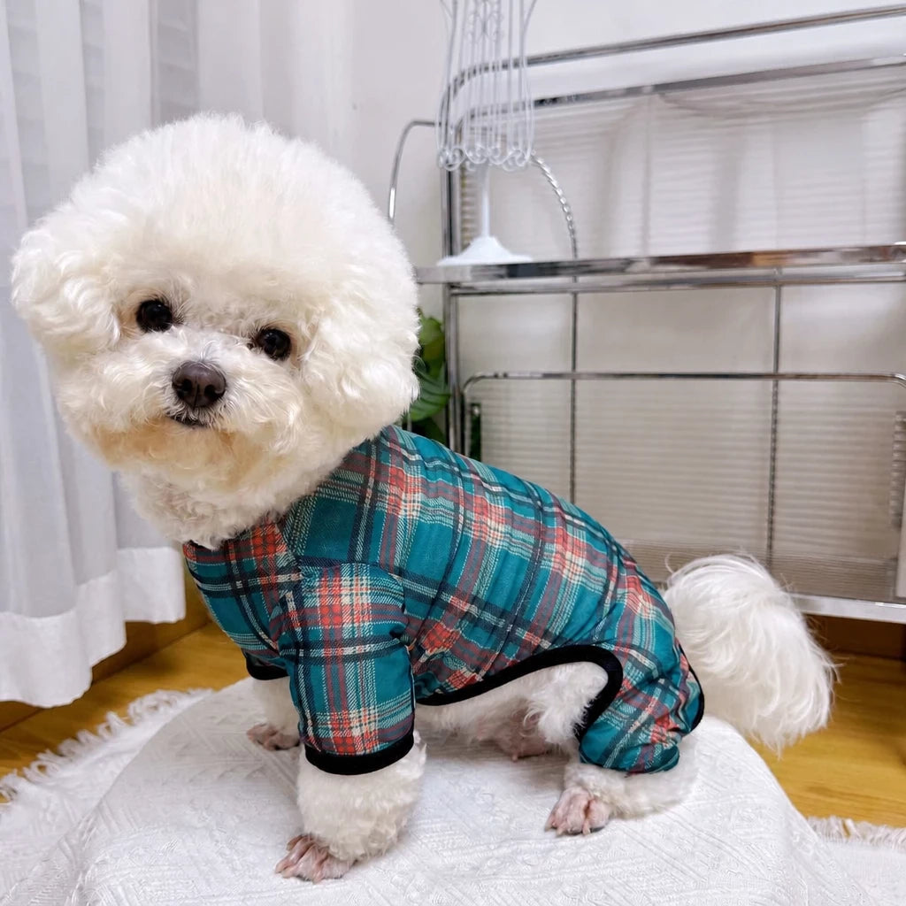 Striped Mesh Four-Leg Summer Shirt for Dogs