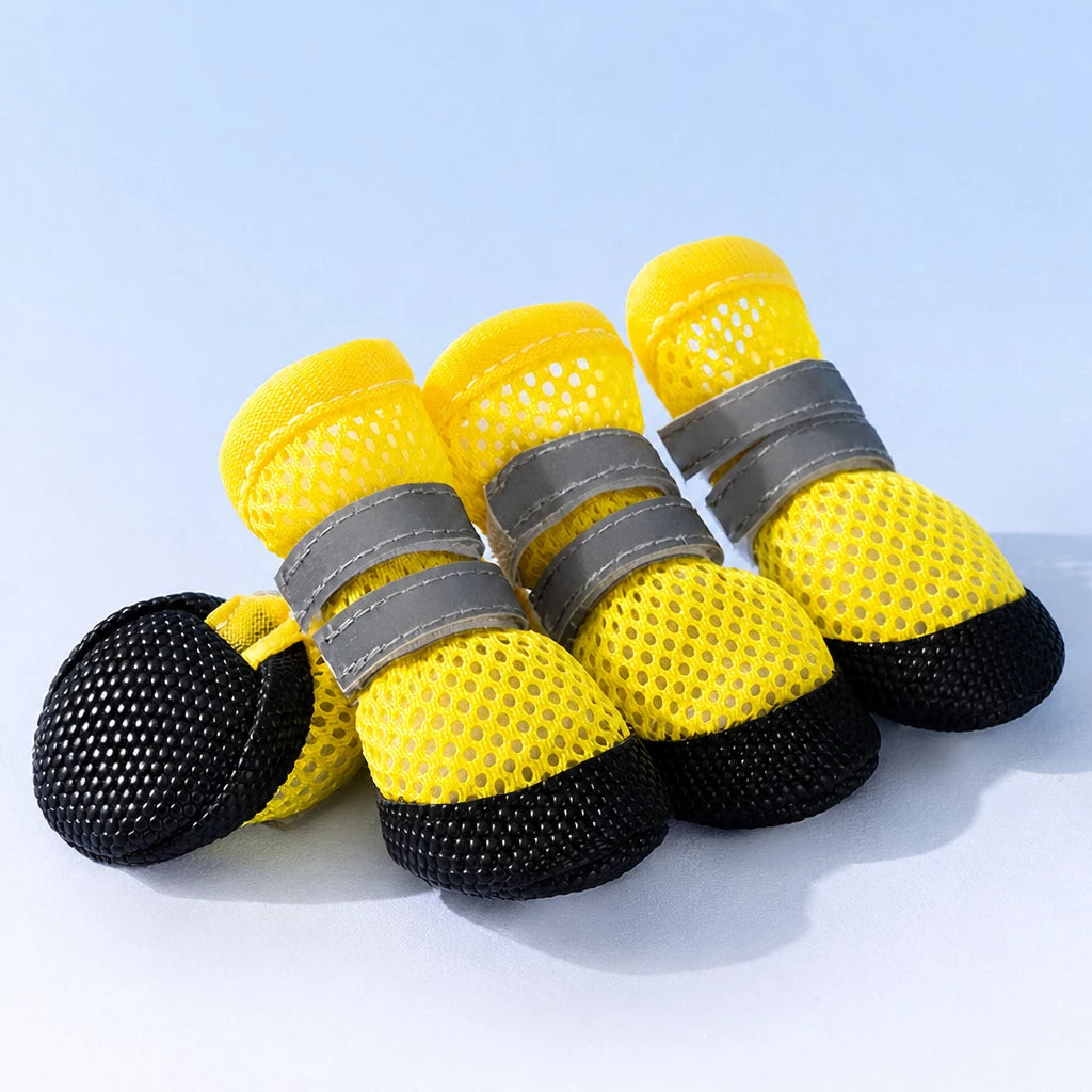 Nylon Dog Boots for Small Dogs – Soft Sole, Stay-On Design