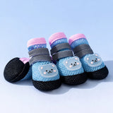 Nylon Dog Boots for Small Dogs – Soft Sole, Stay-On Design
