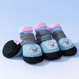 Nylon Dog Boots for Small Dogs – Soft Sole, Stay-On Design
