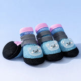Nylon Dog Boots for Small Dogs – Soft Sole, Stay-On Design