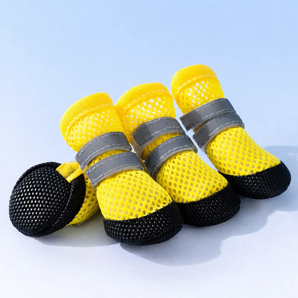 Nylon Dog Boots for Small Dogs – Soft Sole, Stay-On Design