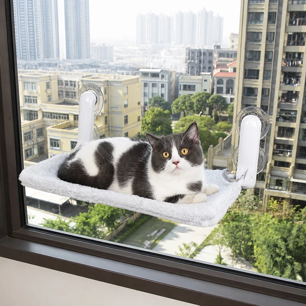 Cat Window Hammock with Suction Cup Mount